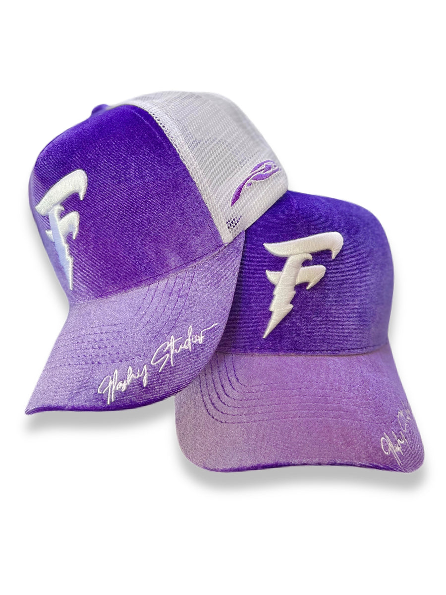 Purple Crushed Velvet Snapback – Flashy Studios