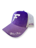 Purple Crushed Velvet Snapback