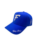 Blue Cotton Canvas Snapback