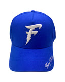 Blue Cotton Canvas Snapback